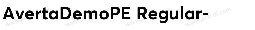 AvertaDemoPE Regular字体转换